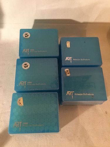Lot of 5 Trays Art Molecular Bioproducts Pippets 3-1000E 2- 1000 ERGO-G