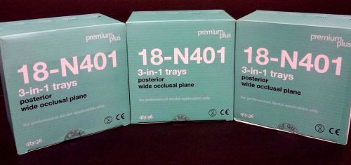 Premium Plus Dental disposable 3 in 1 impression tray (Posterior) 108pcs/3 boxes