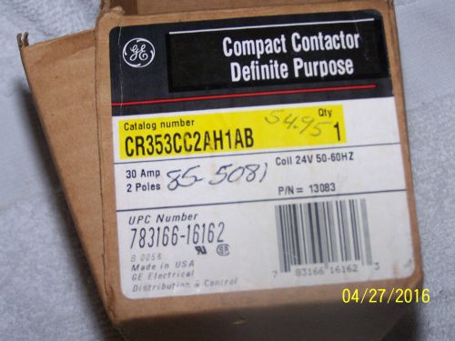 Ge definite purpose contactor cr353cc2ah1ab *new in box* for sale