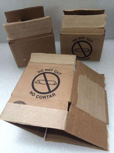 3x3x4 Recycled Cardboard Packing Mailing Moving Shipping Boxes &#034;Do-Not-Cut&#034;, 50
