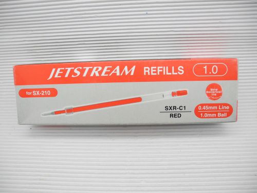 12 pcs UNI-BALL SXR-C1 1.0mm ballpoint pen only refills for Jetstream pen RED