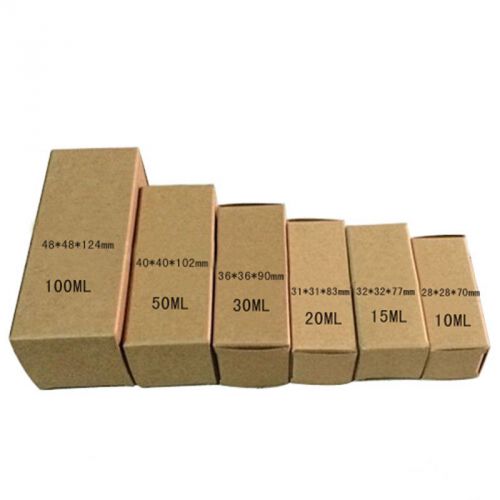 Kraft Paper Box For Gift Lipstick Perfume Essential Oil Cosmetics Cream Packing