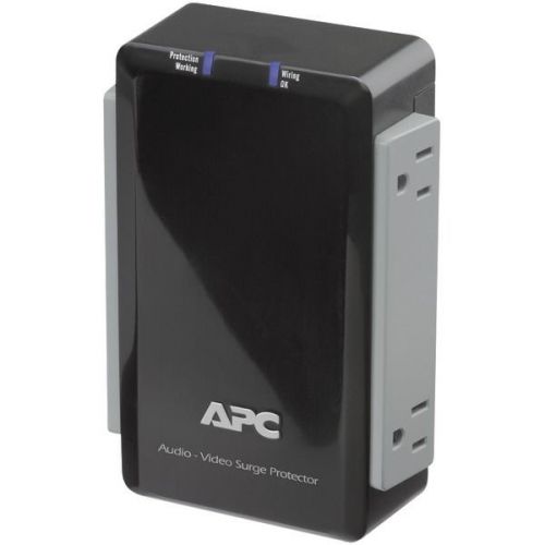 APC P4V Wall-Mount Surge Protector w/4 Outlets &amp; Coaxial Protection