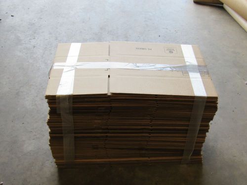 (50) 17&#034;x10&#034;x6&#034; unprinted corrugated cardboard boxes storage shipping cartons for sale