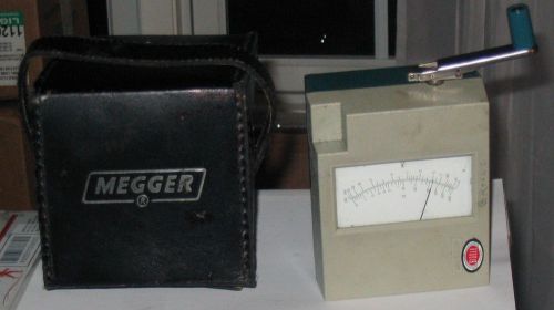 MEGGER MEGOHMMETER INSULATION TESTERMODEL;21805,WITH CASE