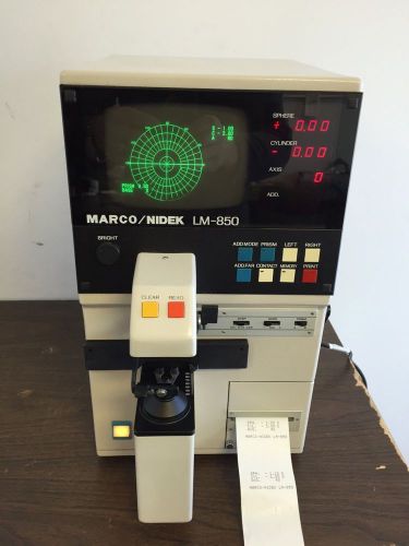 Nidek/Marco Auto Lensometer, Auto Lensmeter, model LM-850. NO RESERVE.