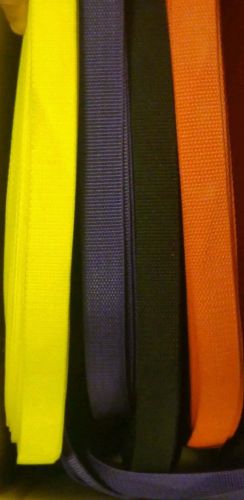 ***5 yards 1 inch nylon webbing yellow,purple,black,red***collars,climbing,leash for sale