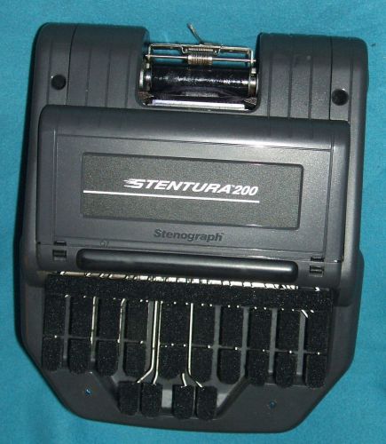 Stenograph Stentura 200 Realtime Writer w/Tripod Stand, Tray &amp; Carrying Case