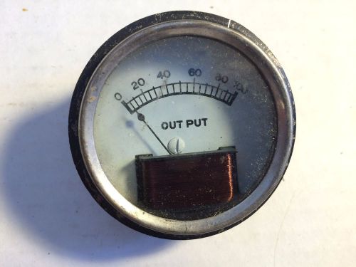 Vintage Unbranded Output Meter Measures 0-100 Mystery Gauge