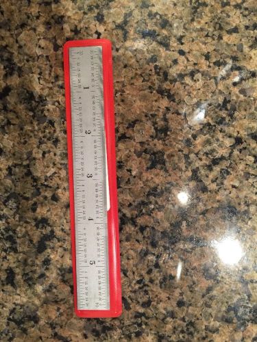 Starrett Tools C616R-6 6&#034; Spring-Tempered Steel Ruler with Inch Graduations