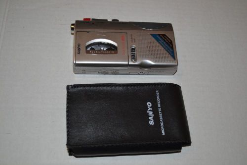 Sanyo TRC-680M Voice Recorder Handheld Dictation Machine Dictaphone + Case