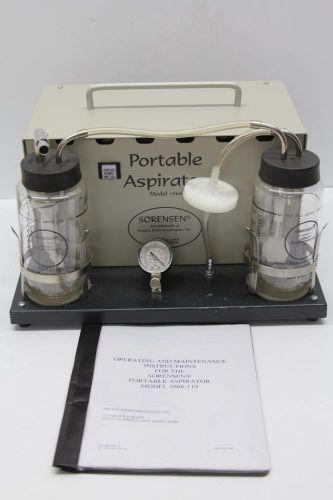 Sorensen 1666-110 Portable Uterine Aspirator w/ Canisters &amp; Manual