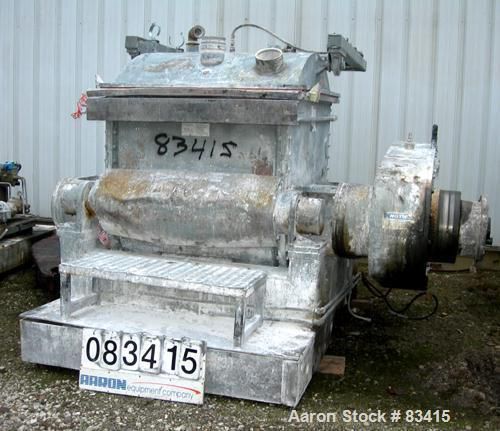 Used- aaron process low boy design double arm mixer, 300 gallon capacity, model for sale