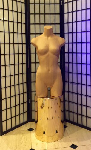 Fiberglass Female Mannequin Torso Half Body Fashion Clothes Display