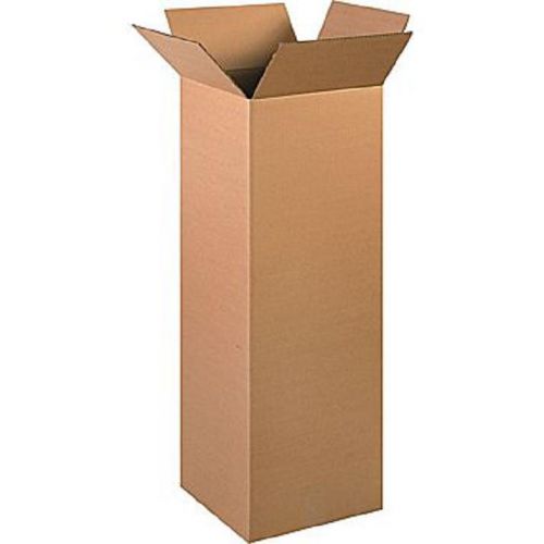Corrugated cardboard tall shipping storage boxes 14&#034; x 14&#034; x 36&#034; (bundle of 15) for sale