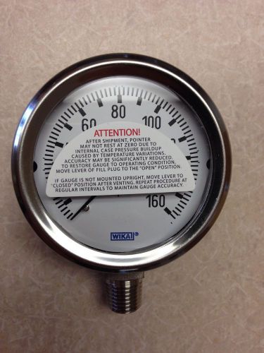 0-160 stainless steel wika pressure gauge part number 9768696 for sale