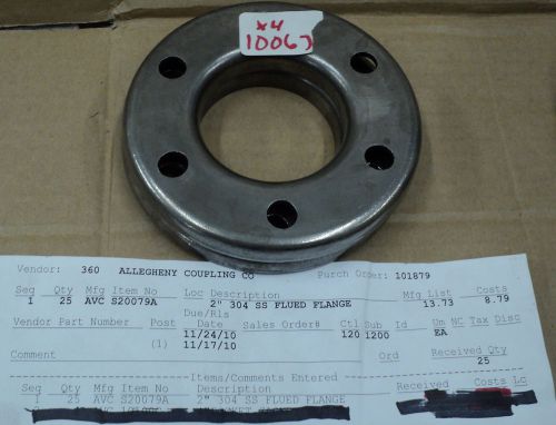 2PS.  ALLEGHENY COUPLING  2&#039;&#039; 304 Stainless Flued Flange S20079A  FLANGES