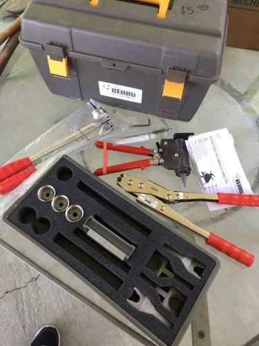 Rehau versaloc 1/2&#034; - 1-1/4&#034; complete set new! 243107 243737 pex pipe tool kit for sale