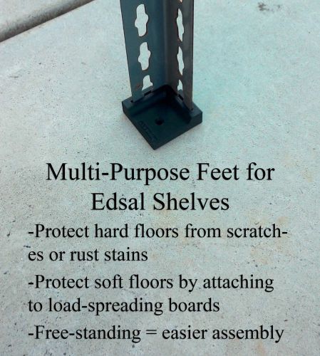 Edsal Heavy-Duty Utility Shelving Feet (set of 4)