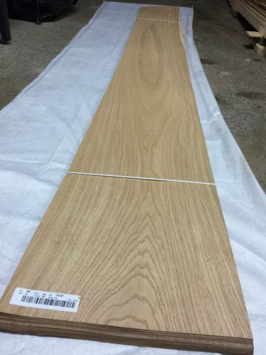 European White Oak wood veneer 12.6&#034; x 102.4&#034;(raw) bundle AAA TAX INCLUDED