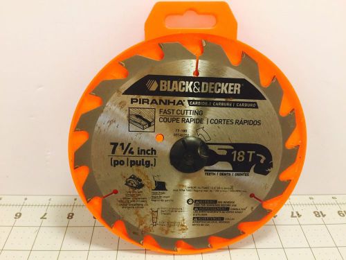 Black &amp; Decker Piranha Carbide Circular Saw Blade 7 1/4 inch 18 teeth