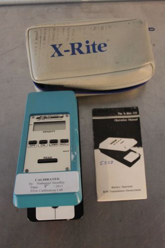 XRITE 331 PORTABLE TRANSMISSTION DESNSITOMETER BATTERY OPERATED