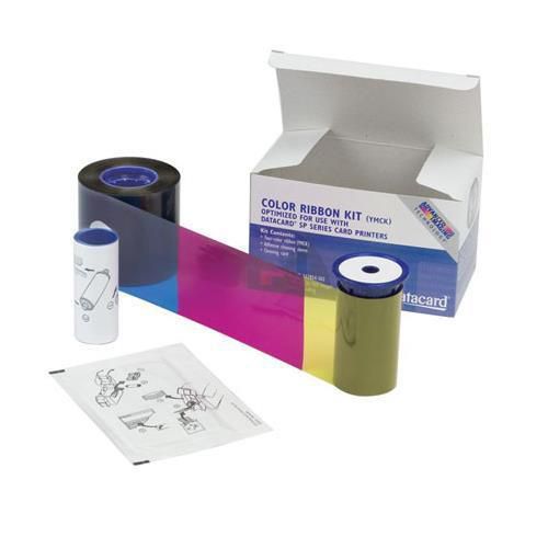 Datacard color ribbon  cleaning kit, ymckt, 500 prints per roll #534000003p for sale