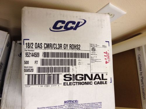 COLEMAN CABLE PART 95214-500 (18/2 STRANDED SHIELDED CMR/CL3R/FPLR FT4 CABLE)