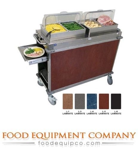 Cadco cbc-hh-l1-4 mobile hot buffet cart 49.5&#034; h x 52.75&#034; w x 20.75&#034; d flame... for sale