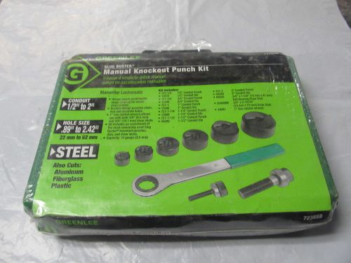GREENLEE 7238SB SLUG BUSTER KNOCKOUT PUNCH KIT 1/2&#034; TO 2&#034; New In Case