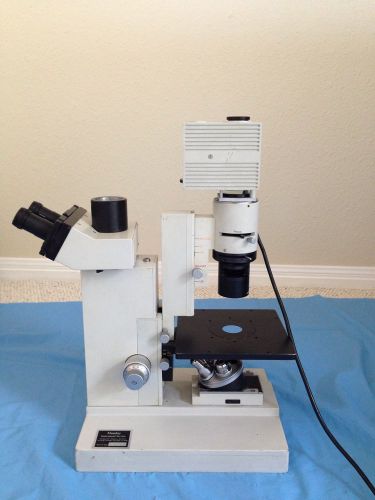 Leitz diavert inverted phase contrast microscope phaco 1 20x and 32x trinocular for sale