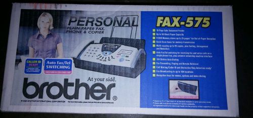 BRAND NEW SEALED BROTHER FAX-575 PLAIN PAPER FAX PHONE COPIER *USA RETAIL*