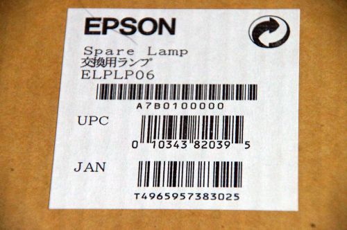 New EPSON 7500c Spare Lamp w/Housing for LCD Projector ELPLP06 Lightbulb