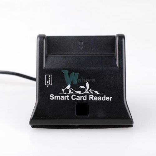 Inserted contact usb smart card reader for cac credit card tax water payment for sale