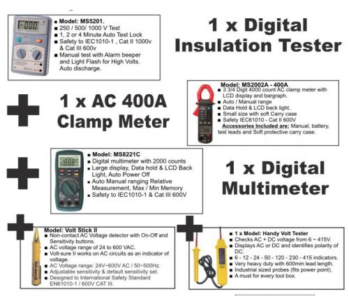 Multi Meter Test MEGGA Continuity LCD DIGITAL KIT