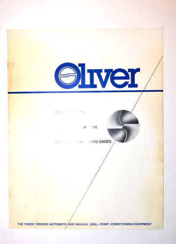 OLIVER  DRILL POINTERS DRILL POINT THINNERS DRILL POINT CHECK GAGE CATALOG RR131