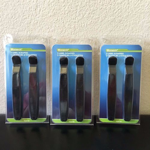 Monarch Plastic Label Scrappers Removers Set of 3 (6 pieces)-MNK925130
