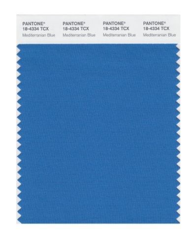 PANTONE SMART 18-4334X Color Swatch Card, Mediterranian Blue