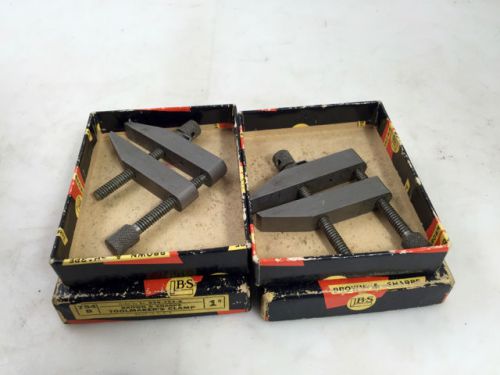VINTAGE BROWN &amp; SHARPE 1&#034; TOOLMAKERS CLAMP PAIR, In Boxes, FREE SHIPPING NR!