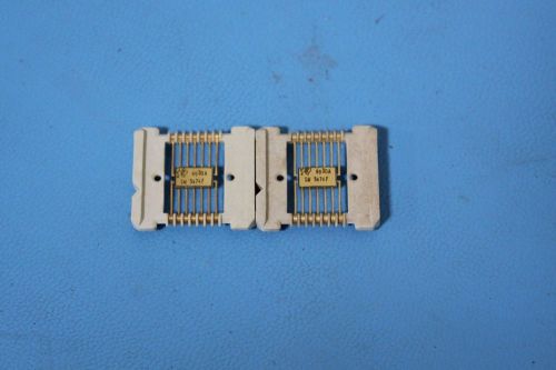 (2) VINTAGE 1968 NOS RARE TEXAS INSTRUMENTS GOLD FLAT PACK IC TI CHIP SN5474F
