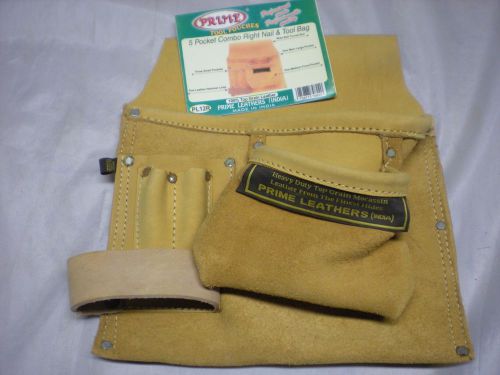 Leather Tool Pouch 5 pocket Right hand