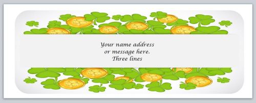 30 personalized return address labels clover buy 3 get 1 free (bo629) for sale