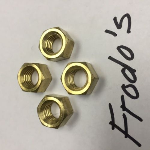 1/4-20  NC Hex Nut Brass 100 count