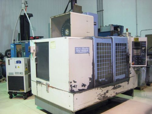 Shizuoka sv-4024 cnc vertical machining center, chip blaster 2000 psi, 12000 rpm for sale