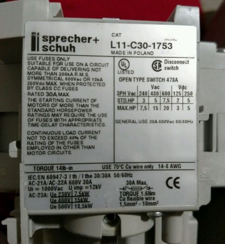 SPRECHER Schuh LOAD SWITCH L11-C30-1753. Free shipping