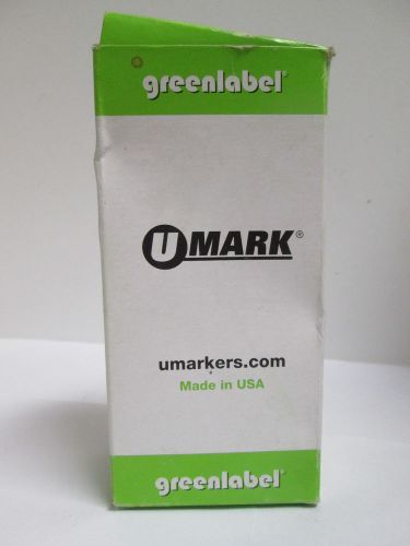 U-Mark Megamark A30 Broad Tip Paint Marker, White (6 Pack) - ONE USED [EH-B-U]