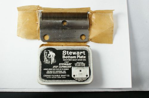 Stewart Bottom Plate No. 72 For no. 21 Clipmaster Shears Sheep Fur Hair