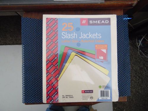 Smead smd-75425 slash pocket file jacket - letter 8.5&#034; x 11&#034; 25 / pack for sale
