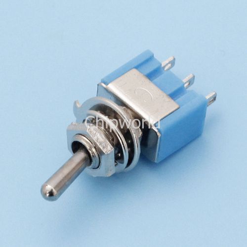 10pcs SPDT MTS-102 3-Pin SPDT ON-ON 6A 125VAC Mini Toggle Switches