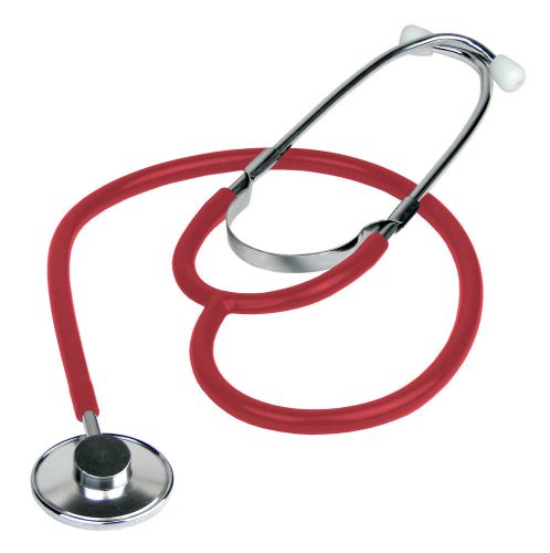 New High Quality Nurses Single Head Stethoscope First Aid Training- Red
